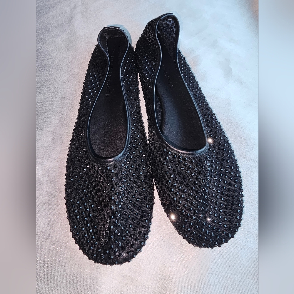 Dear Frances Balla Crystal Embellished Mesh Flats Sz EU40/US10 - Picture 7 of 15
